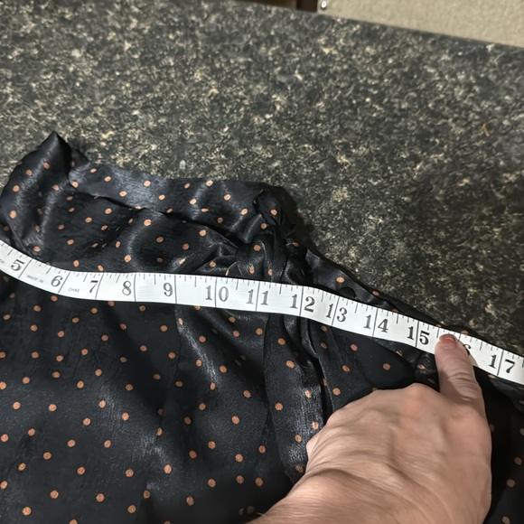 WORTHINGTON™️ Women's Size LP Black 'ADDY' High Neck Bow Blouse - Picture 12 of 15